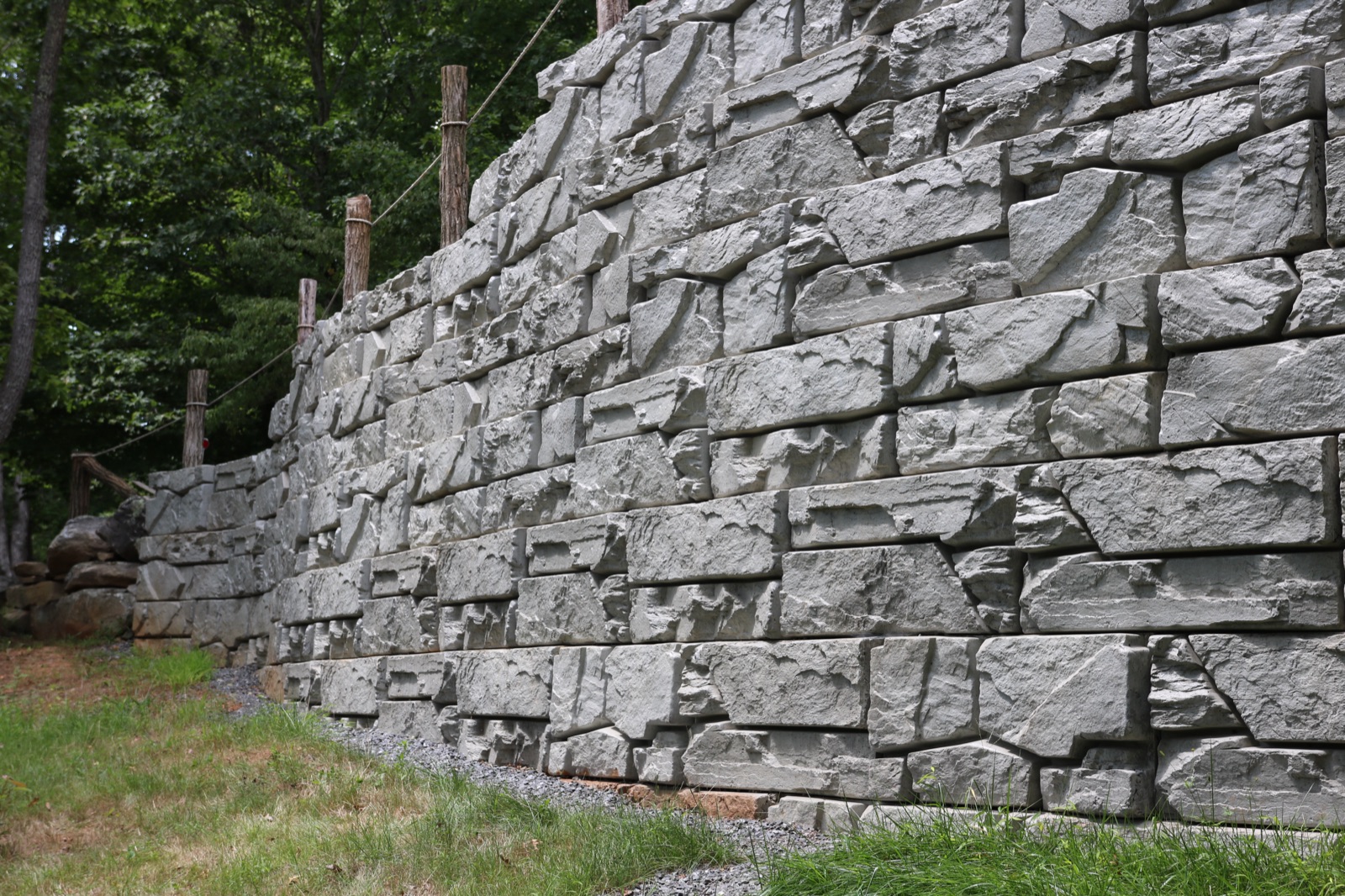 Verti-Block retaining wall completed project