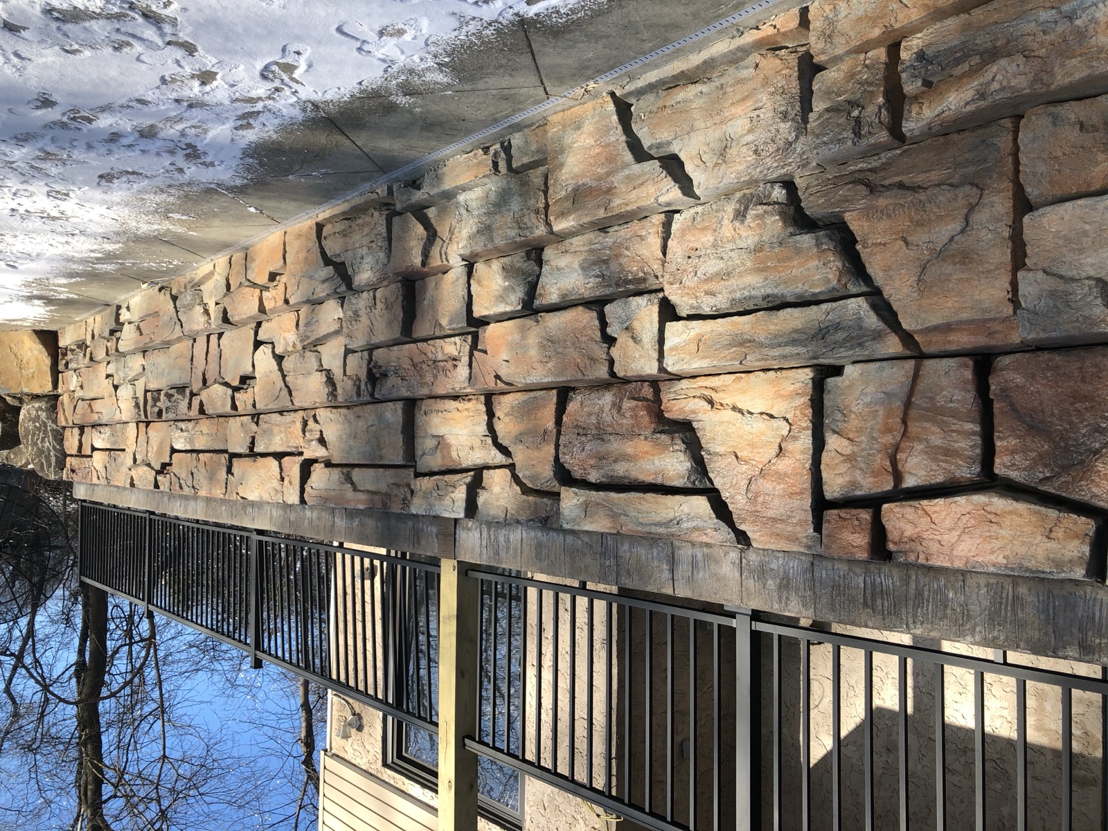 Two-sided Verti-Block wall